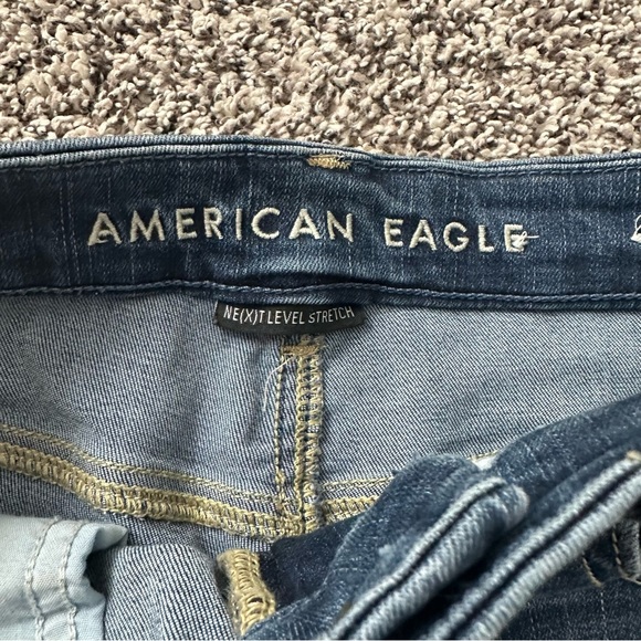 American Eagle Curvy Super High Rise Distressed Jegging Skinny Jeans - Picture 2 of 5
